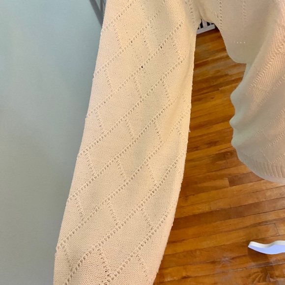 Ivory Button Down Sweater - Picture 5 of 6